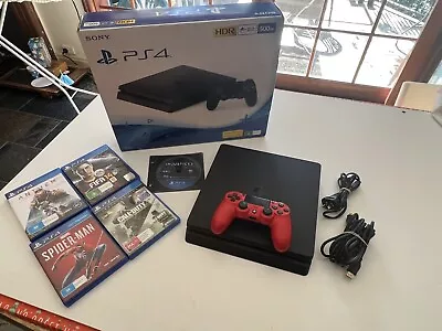 $369.90 • Buy Sony Playstation4 Slim Console Bundle - Controller, 5 Game, Box ✅ RRP $700+