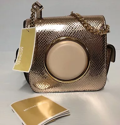 NEW Michael Kors Large Molded Camera Bag Embossed Leather  • $125