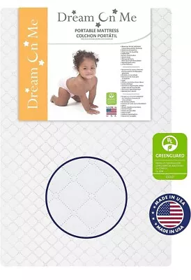 Dream On Me Sunset 3  Extra Firm Fiber Portable Crib Mattress • $37.99