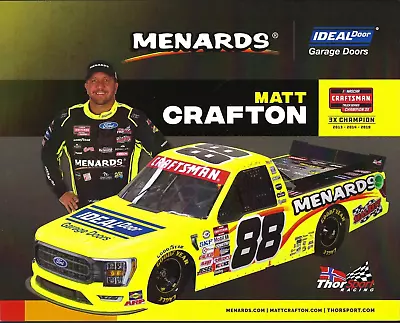 2023 Matt Crafton “ideal Garage Doors  #88 Nascar Craftsman Truck Postcard • $2.25