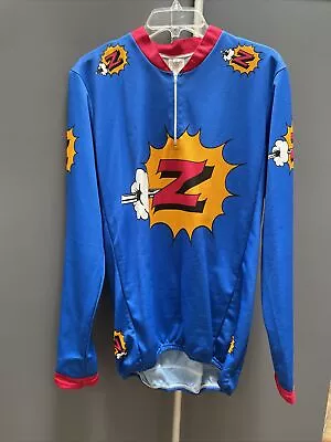 Vintage AYC Team Z Long Sleeve Cycling Jersey XL Retro (42) • $89