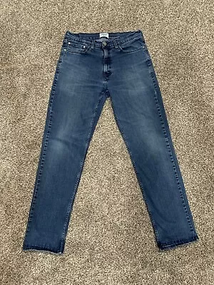 Levis Denizen 231 Jeans Mens 34x34 Blue Athletic Fit Straight Leg Dark Wash Flex • $21.99