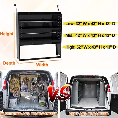 Van Shelving Storage For Transit ConnectNV200Chevy City ExpressPromaster City • $280.99