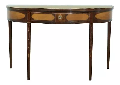 32464EC: KINDEL Winterthur Collection Inlaid Mahogany Console Table • $2195