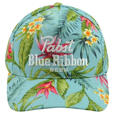 American Needle Pabst Blue Ribbon Beer Drink Flowers Adults Snapback Hat Cap • $19.99