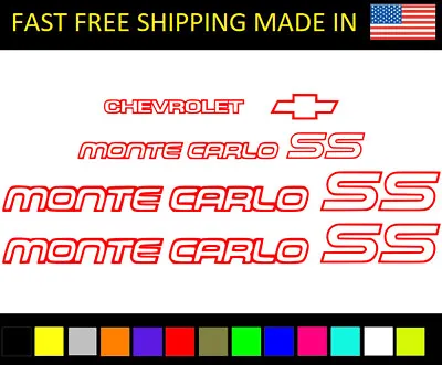 Decal Kit Fits Monte Carlo SS  Chevrolet Chevy Stickers Decals • $29.99