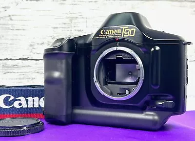 [MINT] Canon T90 35mm SLR Film Camera Black Body W/ Strap From JAPAN • £231.34