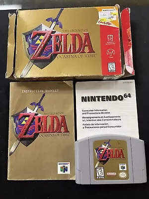 Legend Of Zelda: Ocarina Of Time Nintendo 64 (1998) N64 Complete In Box • $100