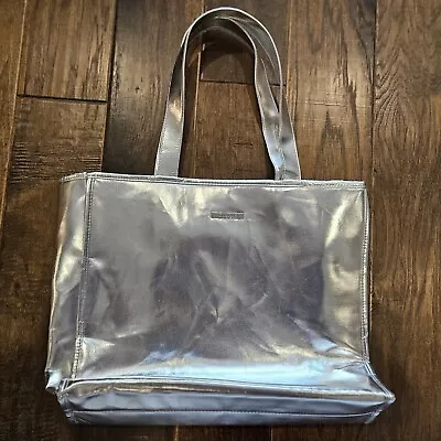 Metallic Silver Clinique Large Tote Bag New • $6.99