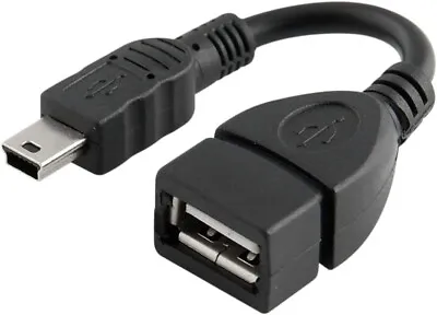 Mini USB Male To USB Female Car OTG Cable Adapter For Video Camera Car Audio MP3 • $5.99