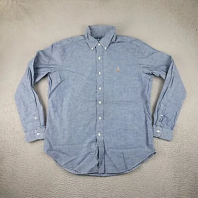 Ralph Lauren Shirt Mens Large Blue Chambray • $25