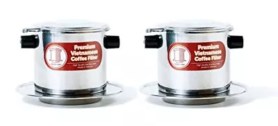 Thang Long 2 X Stainless Steel Vietnamese Coffee Filter Press 8 Oz. Works Well • $25.89