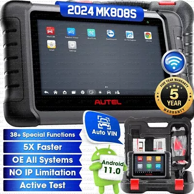 2024 Autel MaxiCOM MK808S Bidirectional Car Diagnostic Scanner Tool Key Coding • $467