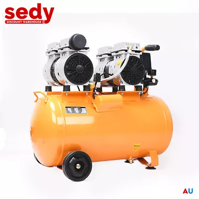 50L Air Compressor Oil Free Silenced  Workshop Dentist Home Garage Color Random • $499.96