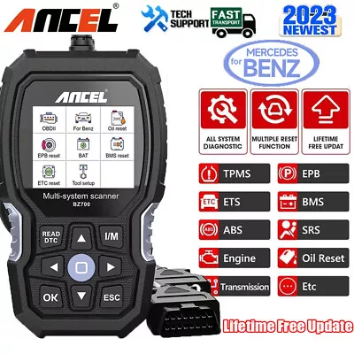 $89 • Buy ANCEL BZ700 For Mercedes Benz Scanner OBD2 Car All System Diagnostic Scan Tool 
