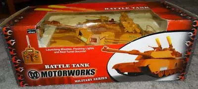 Motorworks Radio Control Battle Tank New In Opened Box • $50