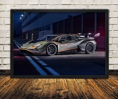 Styled Lamborghini Huracan Super Trofeo EVO2 - High Quality Premium Poster Print • $34.95