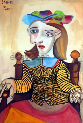 Pablo Picasso  Painting  Woman Sitting In Chair ART • $200