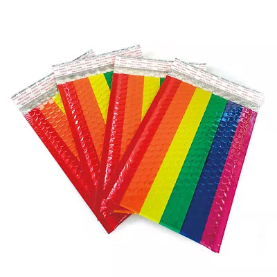 Beautiful Set Of 20 Rainbow Bubble Mailers 3 Sizes  Self-sealing Shipping  • $13.95