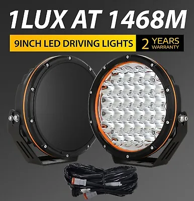 2PCS 9 Inch LED Driving Lights Round Offroad 4x4 Spotlights Truck Work Lamp SUV • $128.98