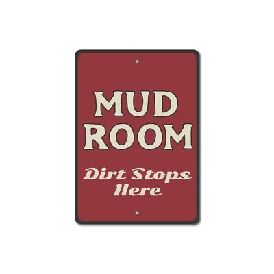 Mud Room Sign Mud Room Decor Entryway Aluminum Sign • $74.25