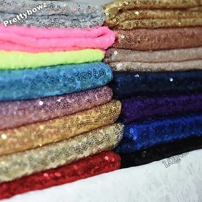 £1.55 • Buy Sequin Fabric Novelty Sparkly Shiny Bling Glittery 10 X 14  Piece Material Cloth