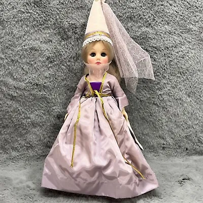 Effanbee Storybook Doll Maid Marian Sleepy Eyes Rooted Hair Lilac Gown • $24.99