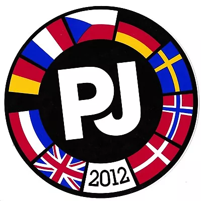 Pearl Jam 2012 Europe Tour Sticker United Kingdom Germany France Norway Vedder • $8.55