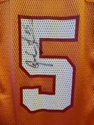 Signed Josh Freeman #5 Reebok Tampa Bay Buccaneers Jersey Medium (10-12) Orange • $25.95