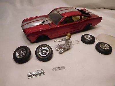 Vintage MPC 1/25 1966 Mustang Fastback Built Incomplete Parts Restore Junkyard • $11.99