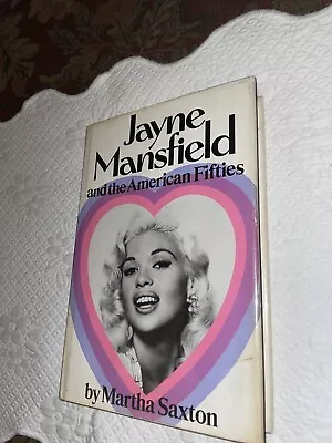 1st/1st - Jayne Mansfield - HC DJ 1975 Martha Saxton • $49.99