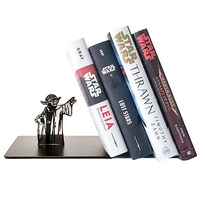 Master Yoda Force Metal Bookend Double-Sided Printing Yoda Pattern Creative... • $31.65
