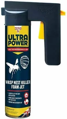 Zero In Ultra Power Wasp Nest Pest Killer Foam Jet Indoor Outdoor 300ml - 600ml • £13.99