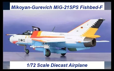 Hobby Master 1/72 MiG-21SPS Fishbed-F Airplane The White Shark Luftwaffe JG 1 • $86.95