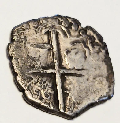 $49 • Buy PHILIP III Real Cob Silver 2 Reales 1500 Early 1600s  Antique Coin Spain Bolivia