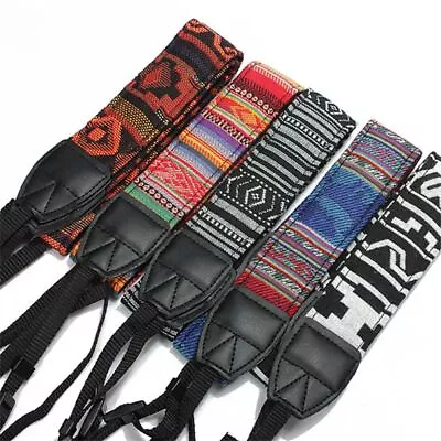 Durable Adjustable Camera Neck Belt Camera  Shoulder Strap Cameras Strap Vintage • $15.63