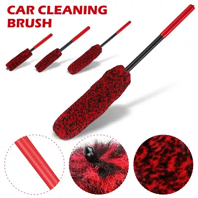 Car Wheel Cleaning Brush Nylon Bendable Car Wheel Rim Detailing Brush With BitSr • $12.29