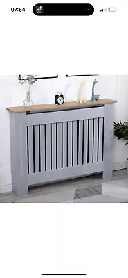 Modern Radiator Cover Wall Cabinet MDF Slats Wood Grill Shelf Furniture - Medium • £27.99