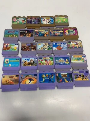 $44.99 • Buy Vtech V.Smile Video Game Cartridge Lot Of 24 Learning System Disney