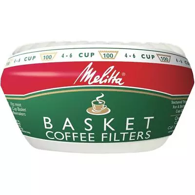 100ct MELITTA 62912 Junior Basket Coffee Filters Fits Most 4-6 Cup Makers Brewer • $8.91