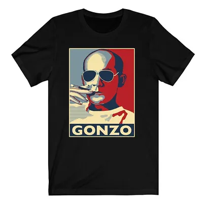$19.89 • Buy Hunter S Thompson Dr Gonzo Men's Black T-Shirt S To 3XL
