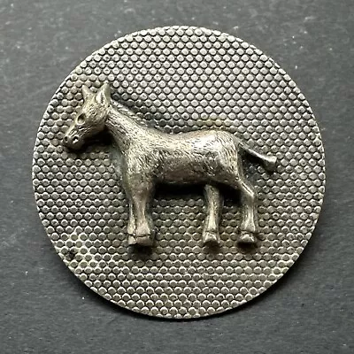 Vintage Beau Sterling Silver Horse Head Circle Brooch/Pin • $20