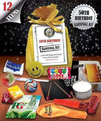 50th Birthday Survival Kit - Fun Novelty Gift • £4