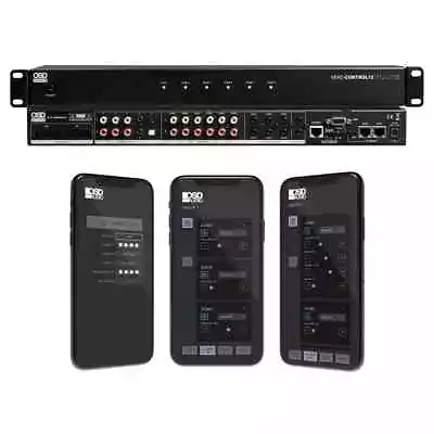 6-Zone App-Controlled Matrix For Multi-Room Audio Multiple Inputs & Pre-Amp Out • $399.99