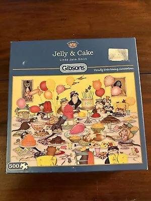  Jelly And Cake  500 Piece Jigsaw Crazy Cats • £3