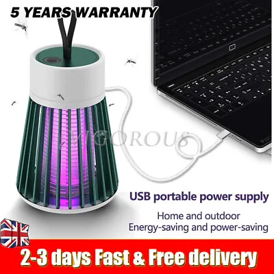 £8.09 • Buy Mosquito Killer Fly Pest Bug Zapper Catcher Trap LED USB Lamp Electric Insect UK