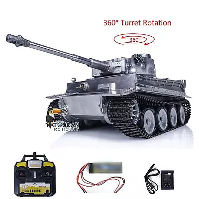 Mato RTR RC Tank Full Metal Tiger I BB Pellets Shooting 1220 1/16 Military Tank • $1065.14