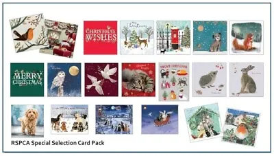 RSPCA Charity Christmas Cards - 2022 Special Selection (20 Pack) - One Of Each • £4.50