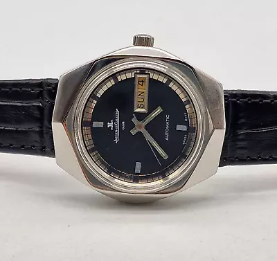 Rare Vintage Jaeger-lecoultre Club Black Dial Daydate Auto Man's Wa /e092 • £1269