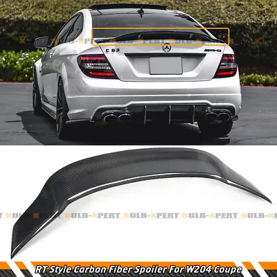 For 2011-15 Mercedes Benz W204 2dr Coupe R Style Carbon Fiber Kick Trunk Spoiler • $155.99